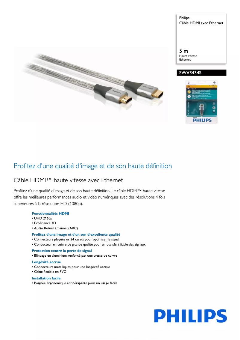 First page image of the manual for SWV3434S