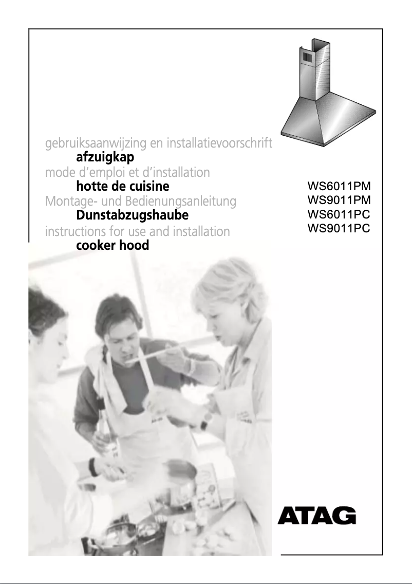 Page 1 of the manual User Manual Atag WS6011PC