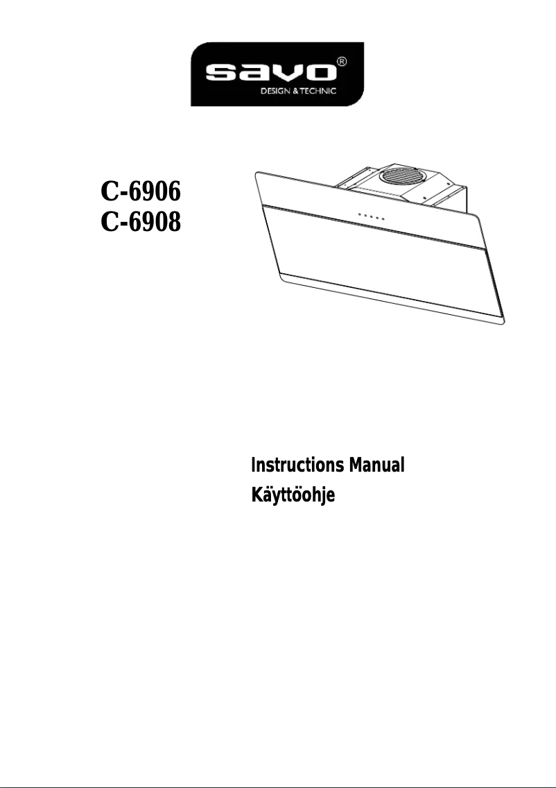 Page 1 of the manual User Manual Savo C-6906-B