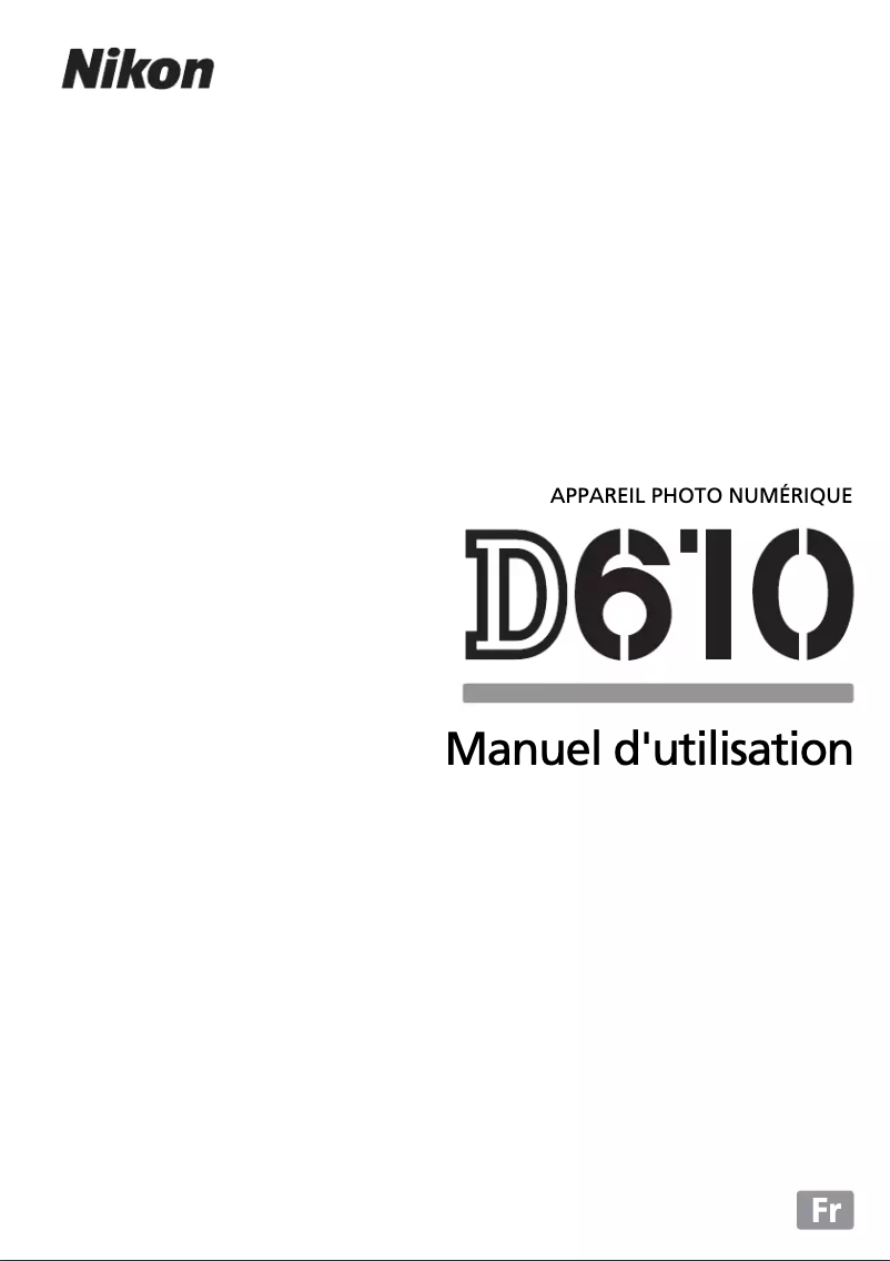 First page image of the manual for D610