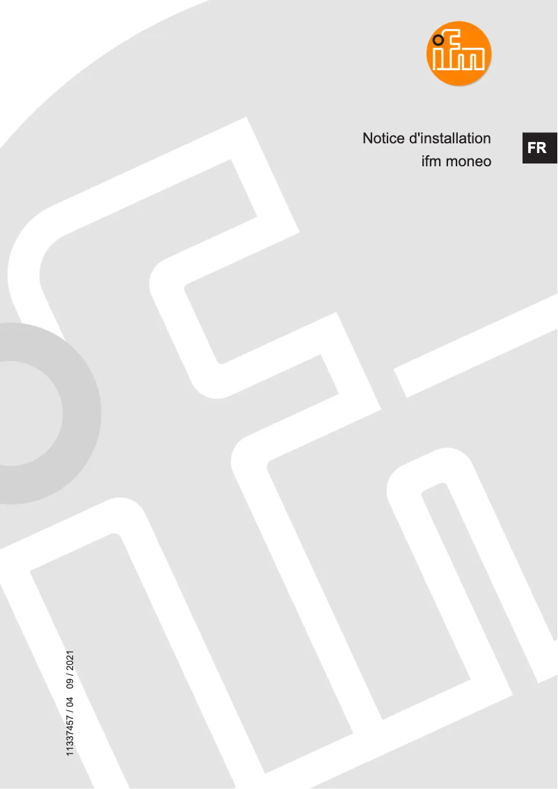 Page 1 of the manual User Manual IFM QMP010