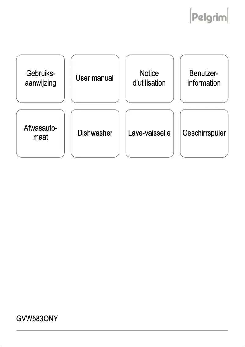 First page image of the manual for GVW583