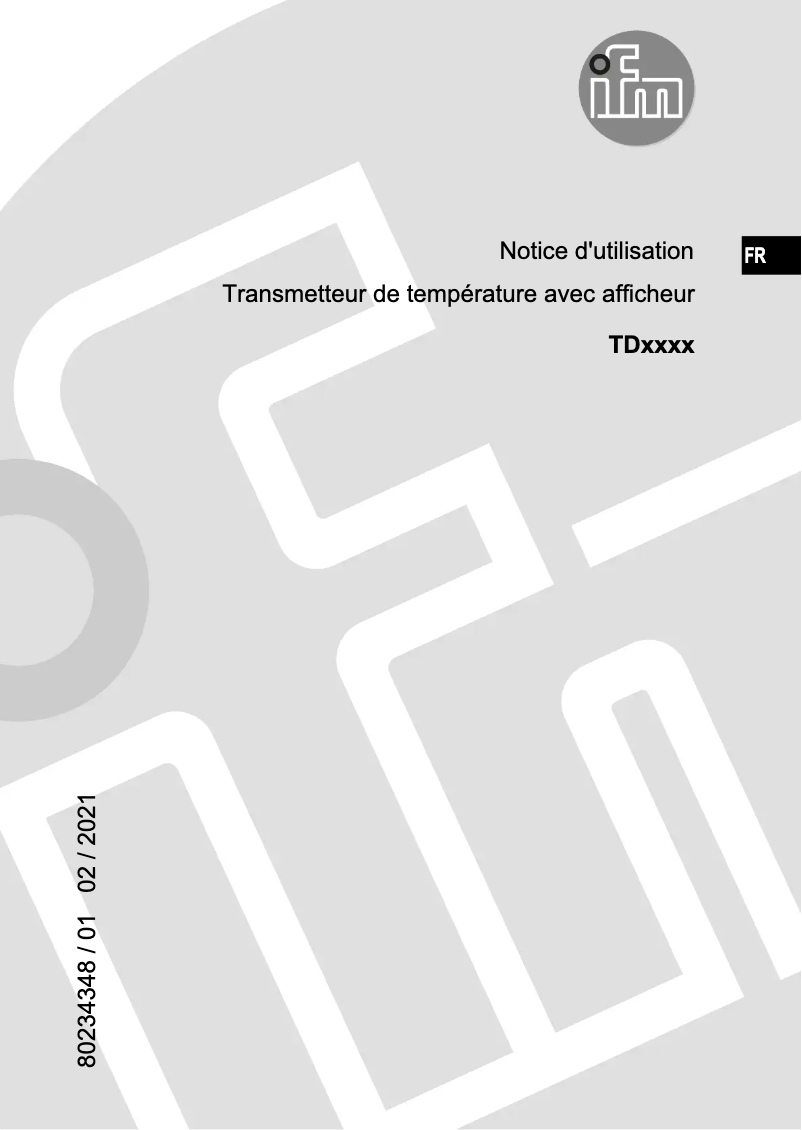 First page image of the manual for TD2541