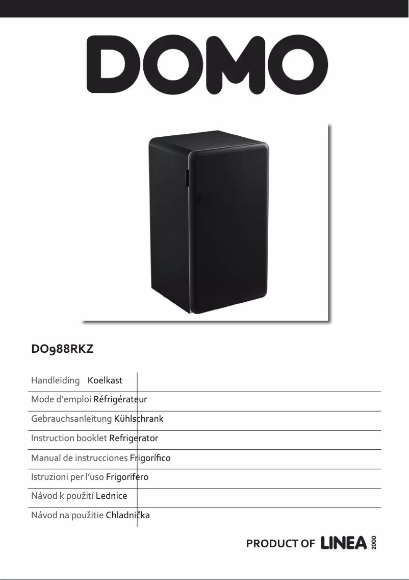 First page image of the manual for DO988RKZ