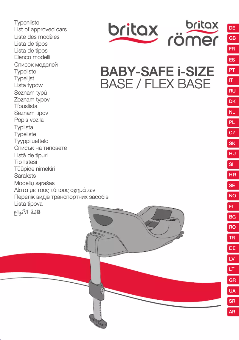 Image de la première page du manuel de l'appareil BABY-SAFE i-SIZE