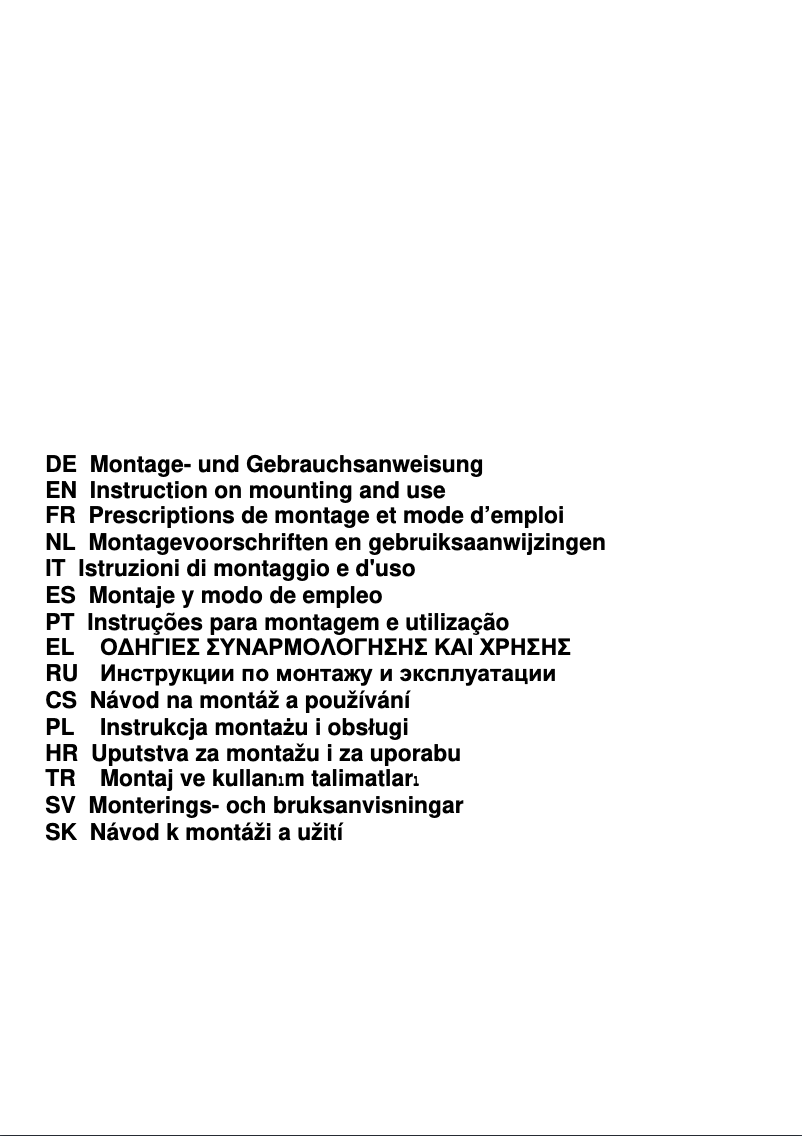 Page 1 of the manual User Manual Elica Aqua IX/F/60