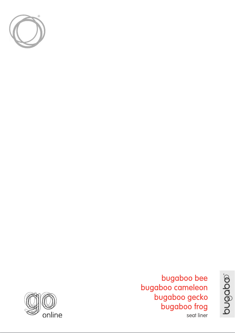 Page 1 of the manual User Manual Bugaboo Seat Liner