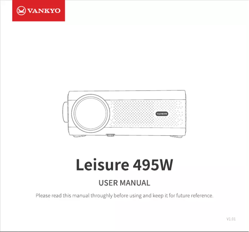 Page 1 of the manual User Manual Vankyo Leisure 495W