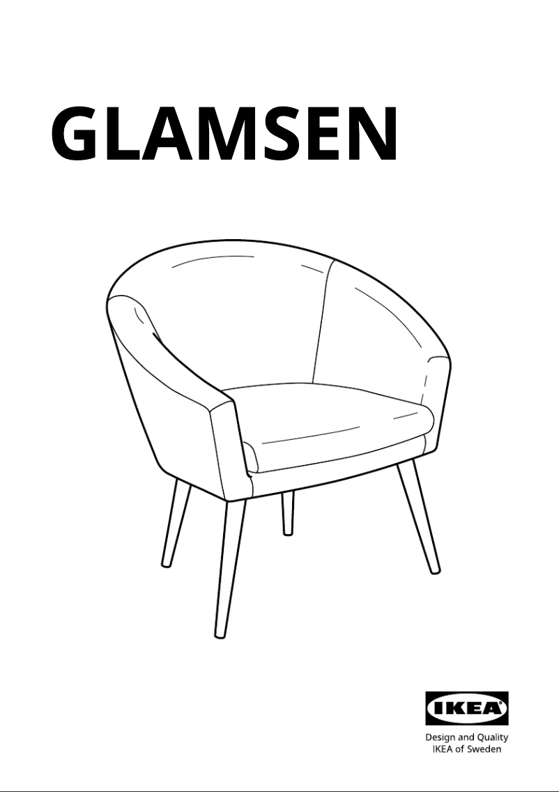 Page 1 of the manual User Manual Ikea GLAMSEN 705.403.02