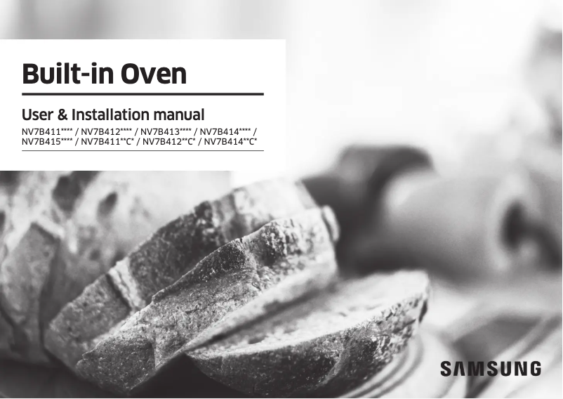 First page image of the manual for NV7B41403AK