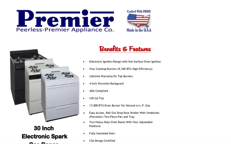 First page image of the manual for SFK100OP