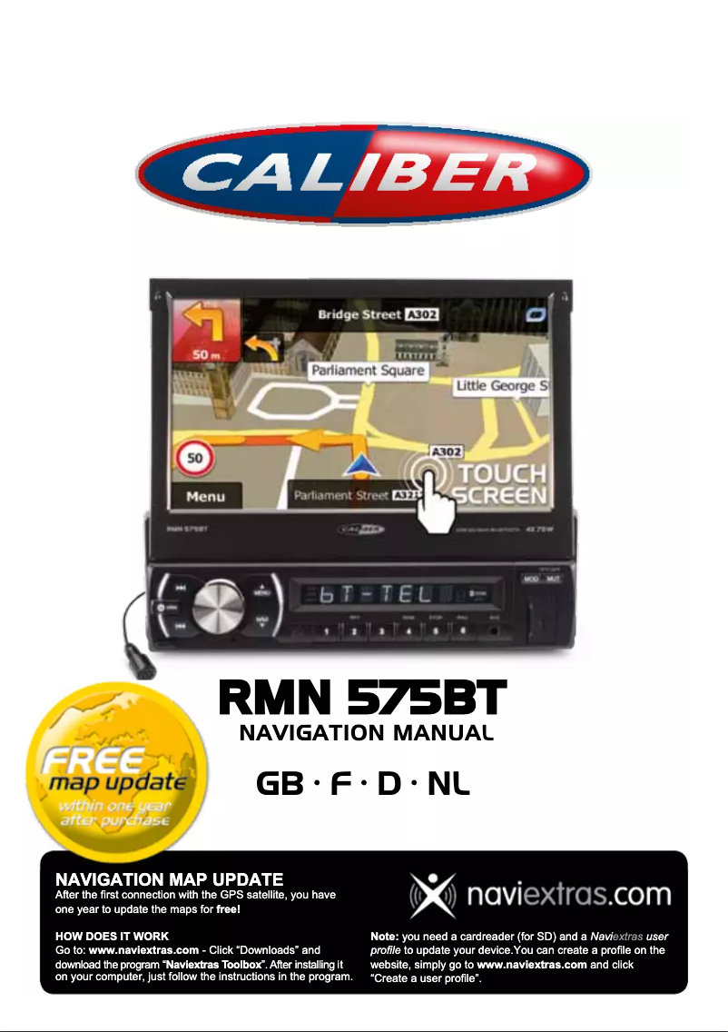 Page 1 of the manual User Manual Caliber RMN 575BT