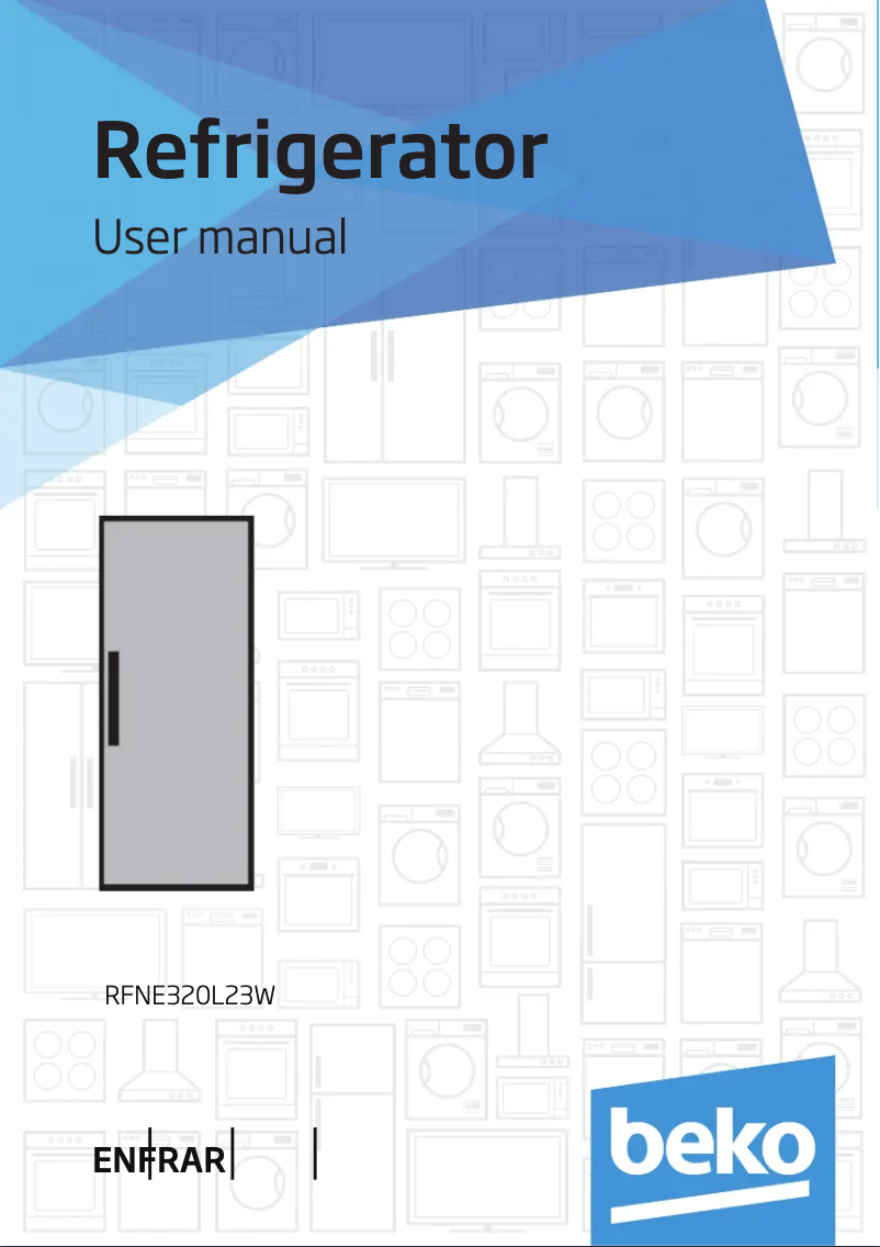 Page 1 of the manual User Manual Beko RFNE320L23W