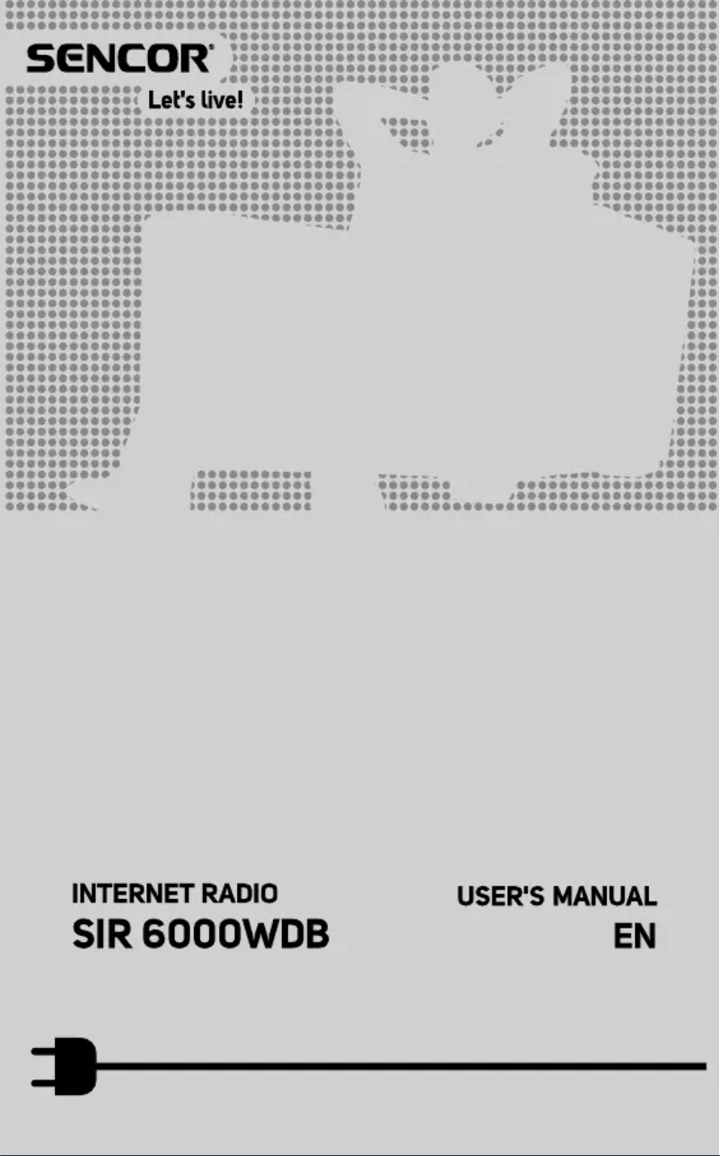 First page image of the manual for SIR 6000WDB