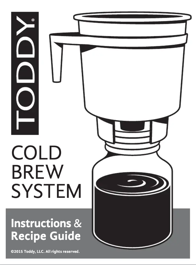 Page 1 of the manual User Manual Toddy Cold Brew System