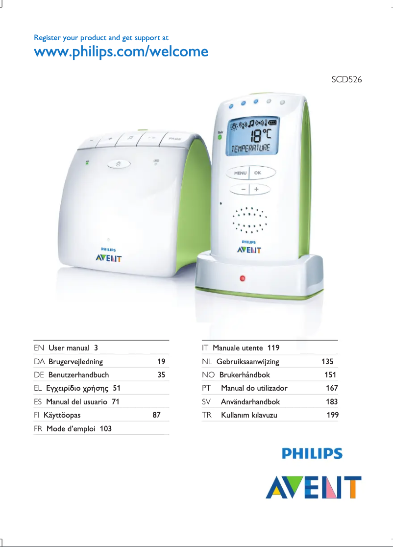 Page 1 of the manual User Manual Philips AVENT SCD526