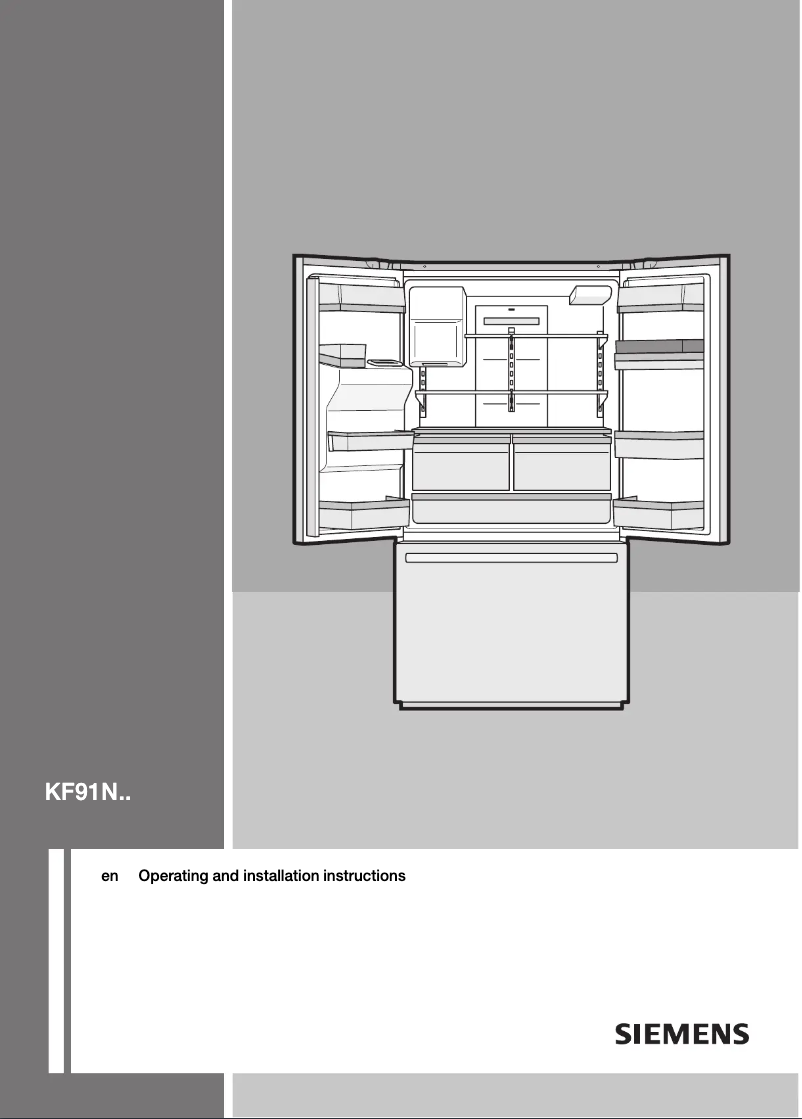 Page 1 of the manual User Manual Siemens KF91NPJ10N