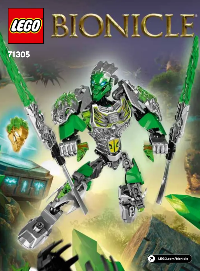 Page 1 of the manual User Manual Lego Bionicle 71305