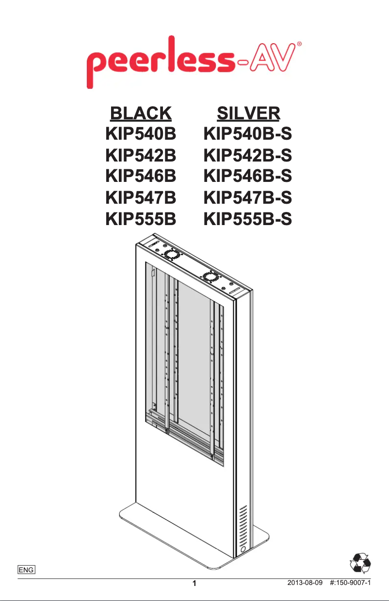 Page 1 of the manual User Manual Peerless-AV KIP542B