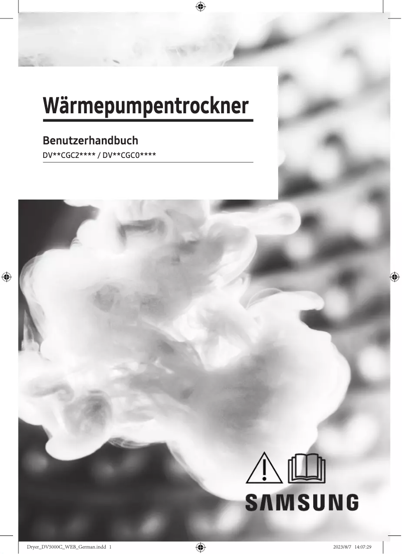 First page image of the manual for DV80CGC0B0TE