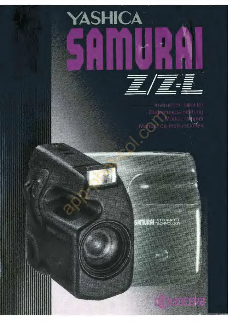 First page image of the manual for Samurai Z