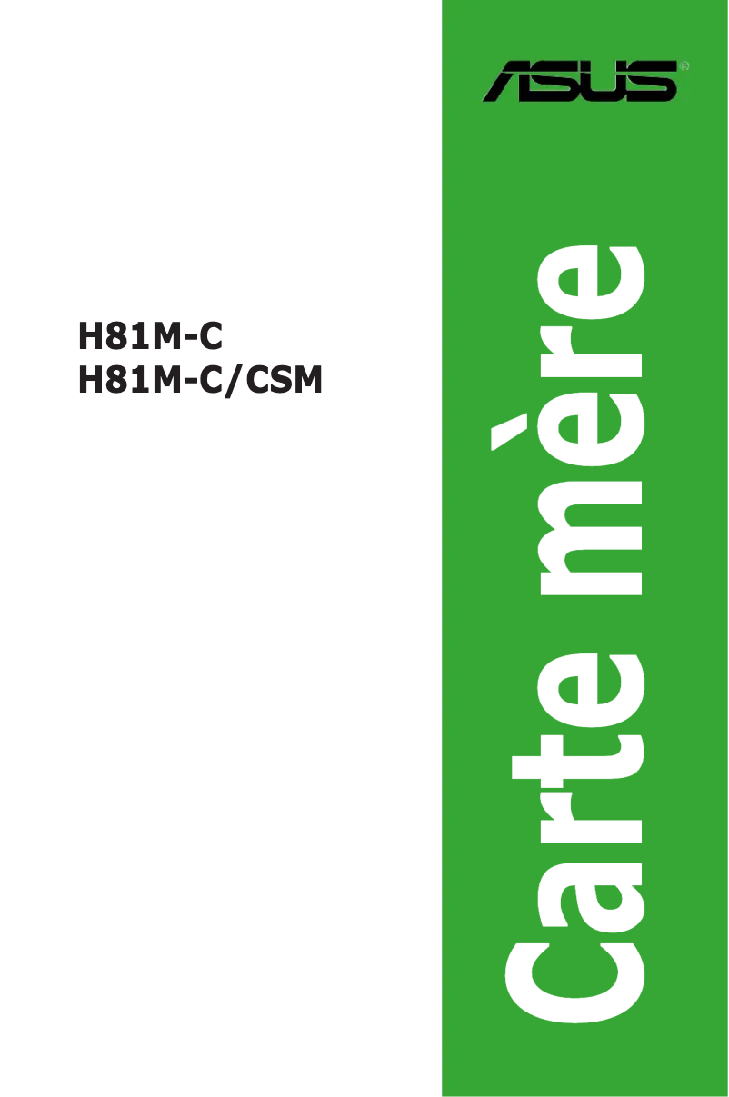 First page image of the manual for H81M-C