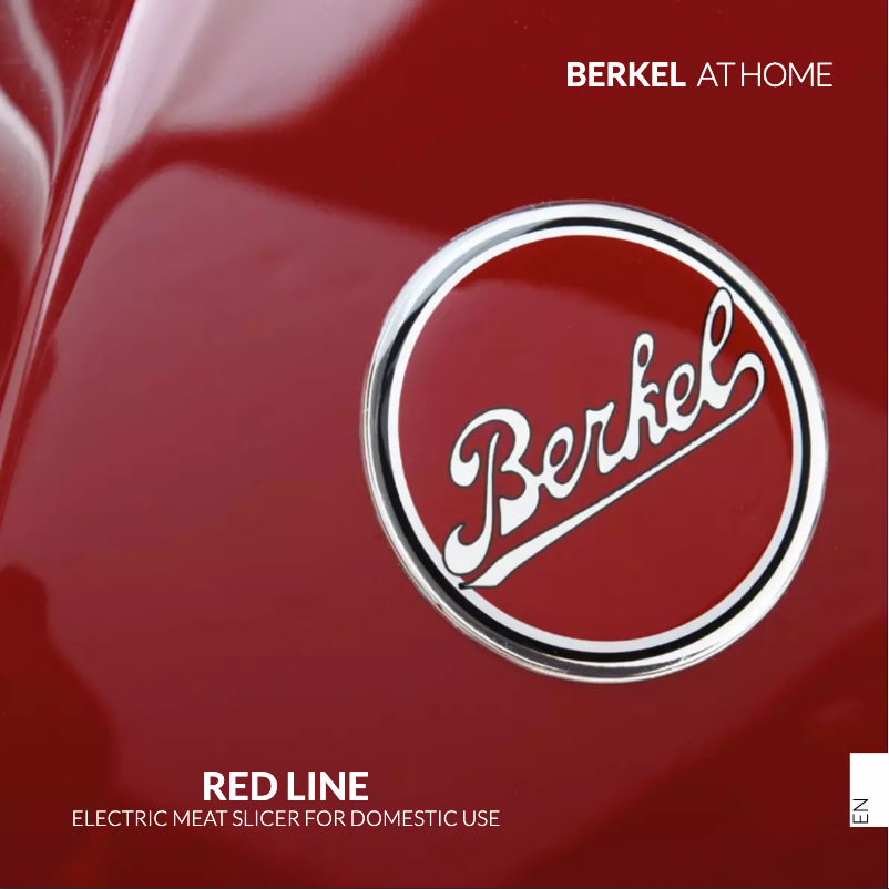 Page 1 of the manual User Manual Berkel Red Line 200