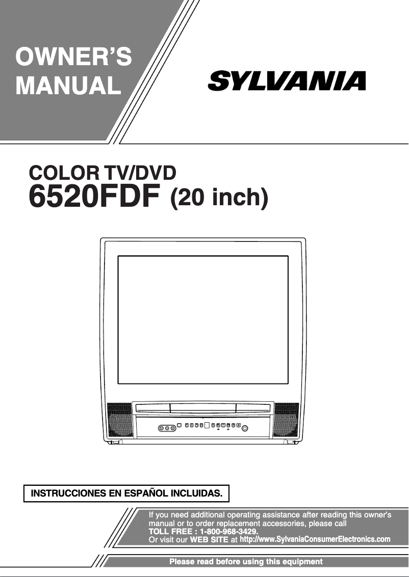 First page image of the manual for 6520FDF