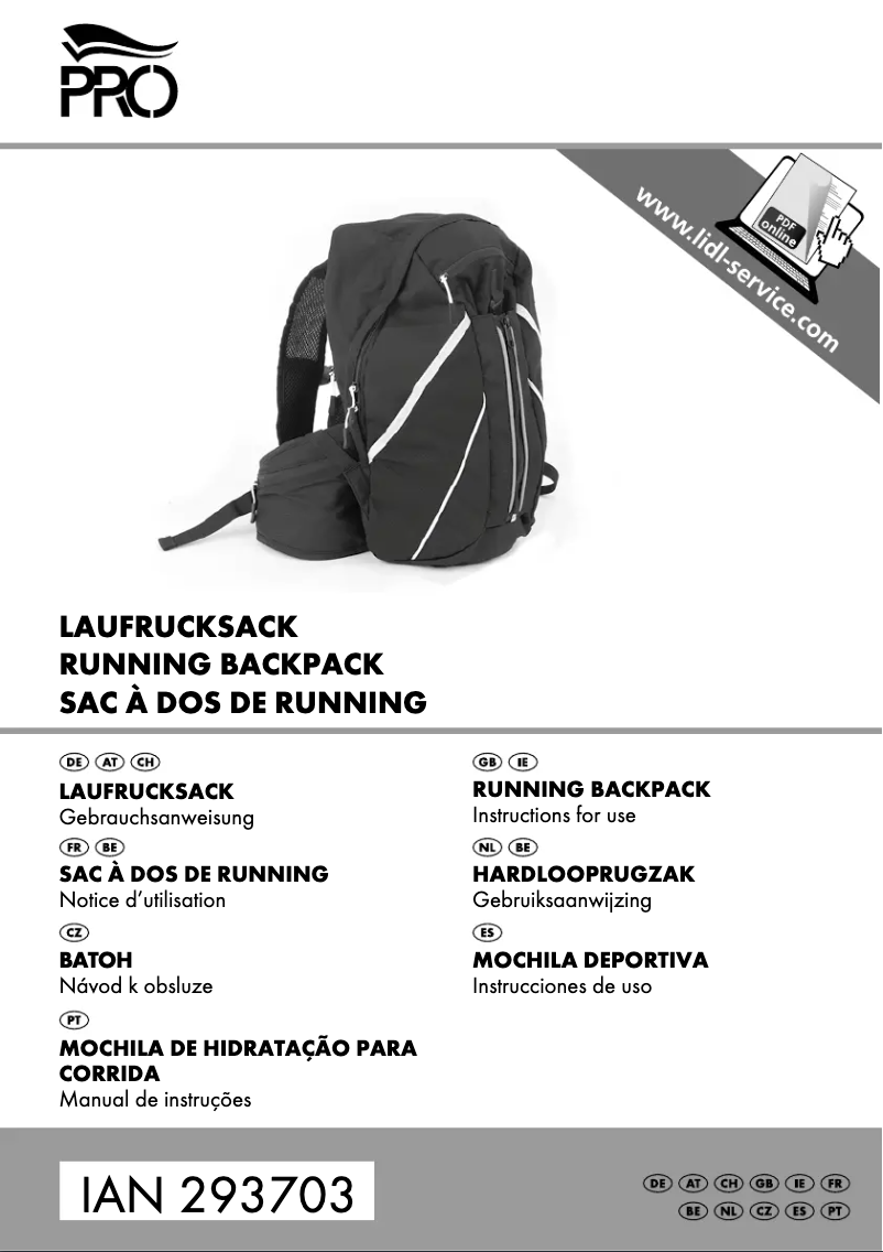 Page 1 of the manual User Manual Crivit LR-4875