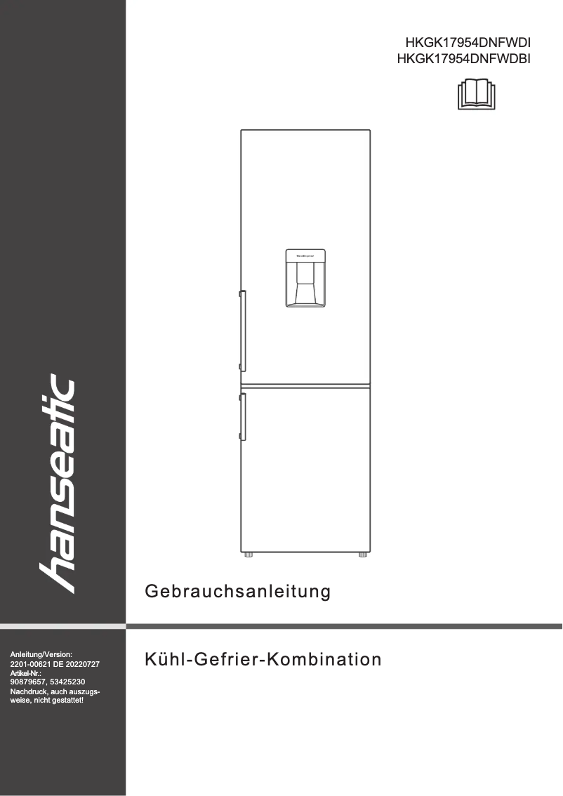 Page 1 of the manual User Manual Hanseatic HKGK17954DNFWDI