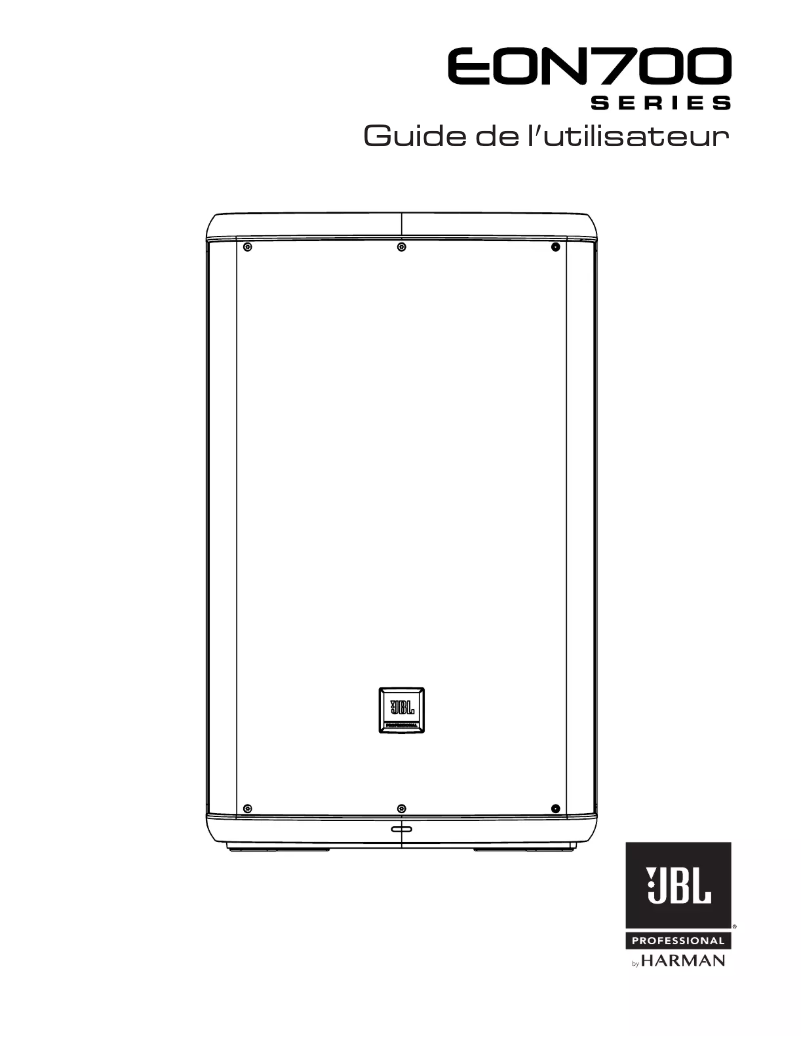 Page 1 of the manual User Manual JBL EON712