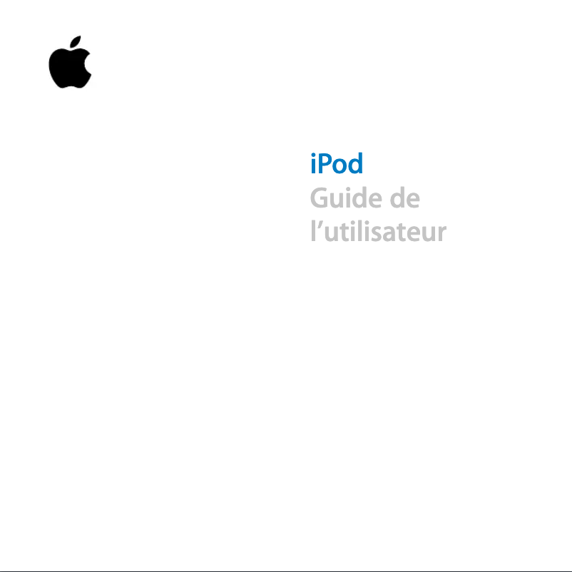 Image de la première page du manuel de l'appareil iPod