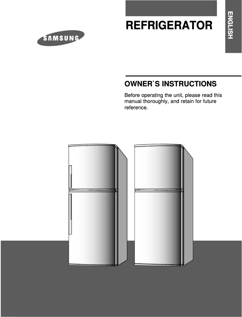 First page image of the manual for SR301NW