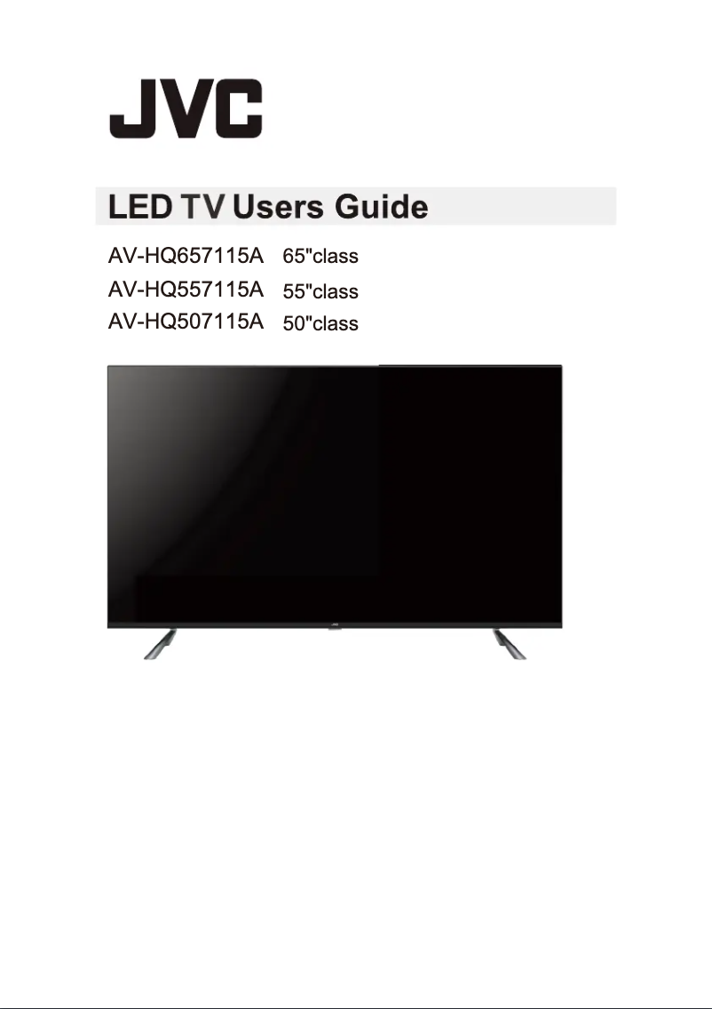 Page 1 of the manual User Manual JVC AV-HQ557115A