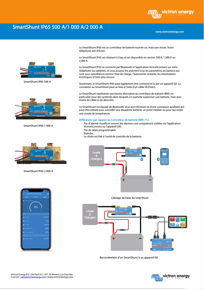 First page image of the manual for SmartShunt