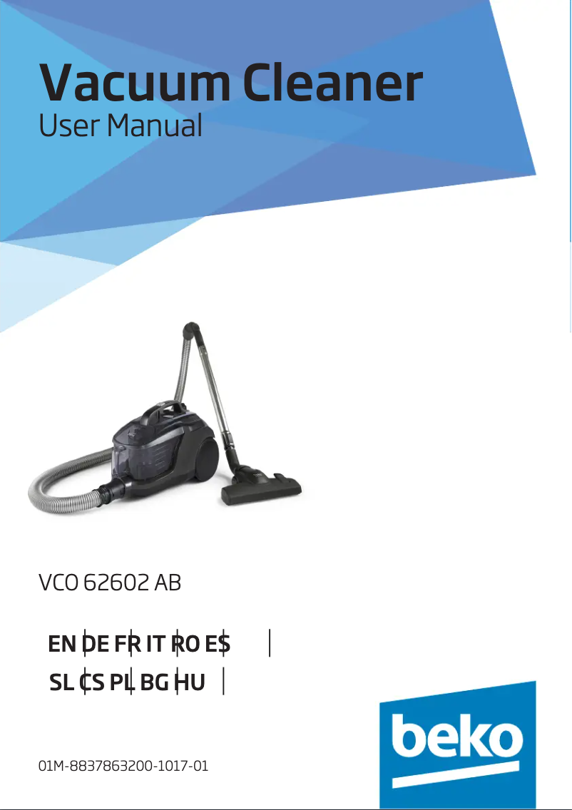 First page image of the manual for VCO62602A