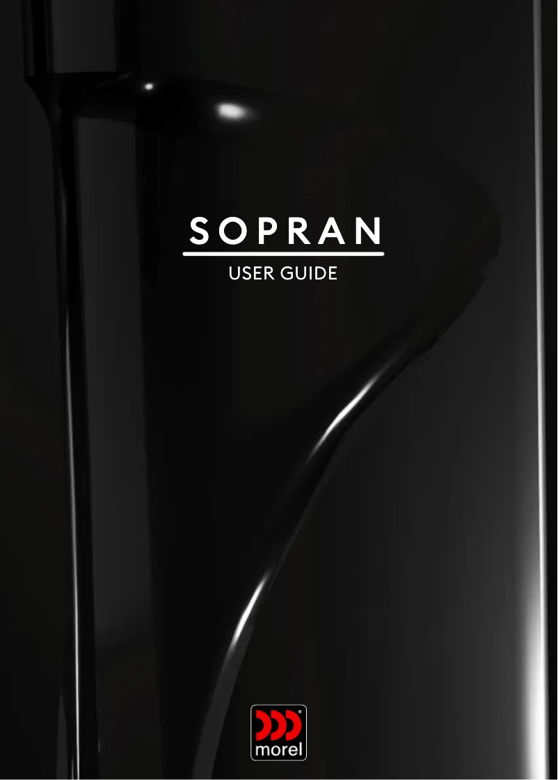 Page 1 of the manual User Manual Morel Sopran 934