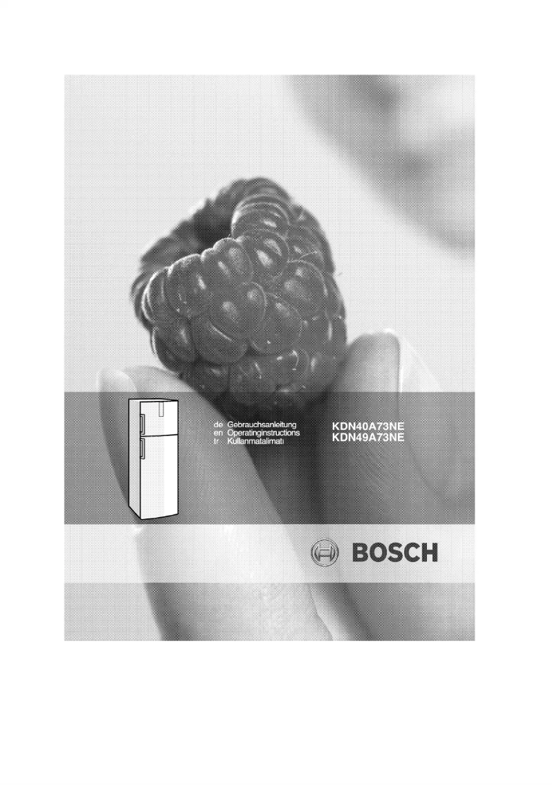 Page 1 of the manual User Manual Bosch KDN40A73NE