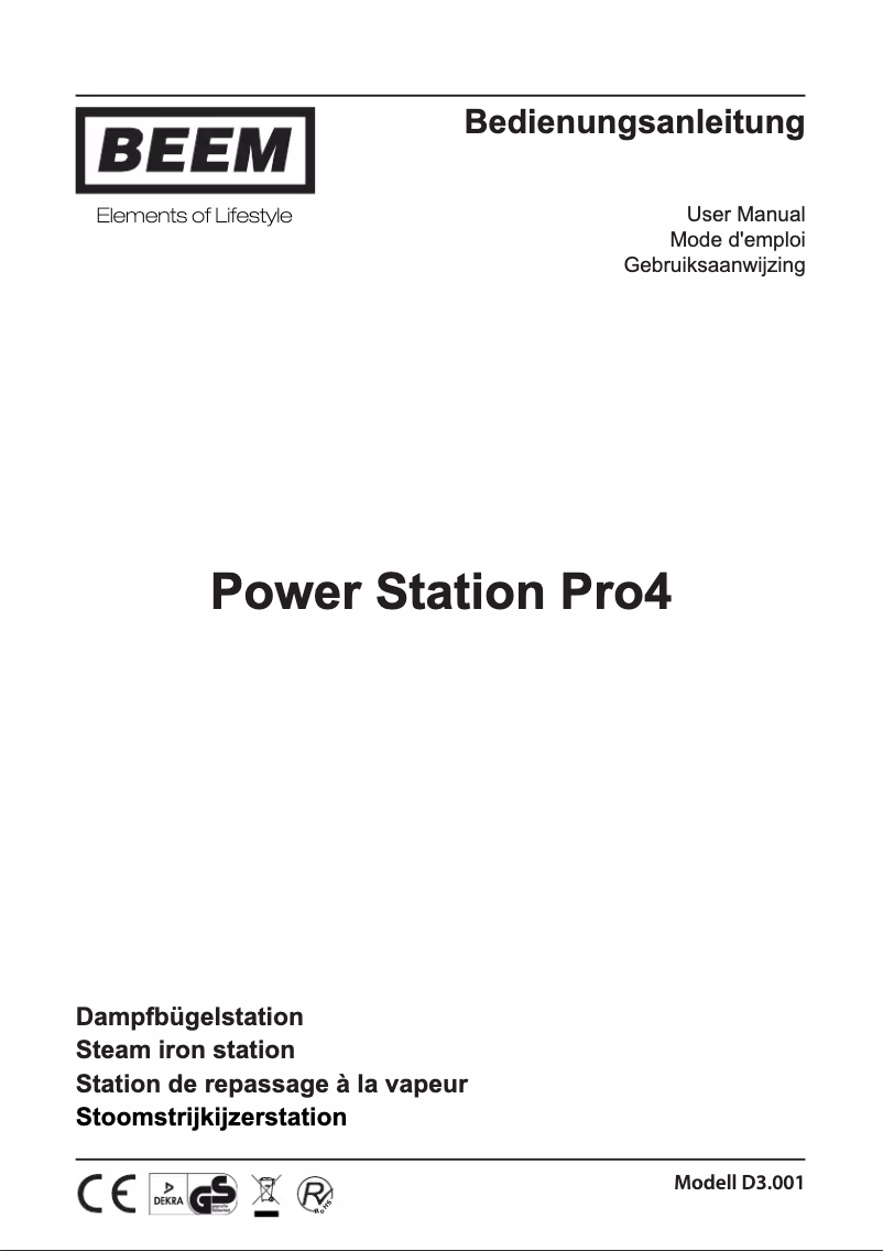 Image de la première page du manuel de l'appareil Power Station Pro4