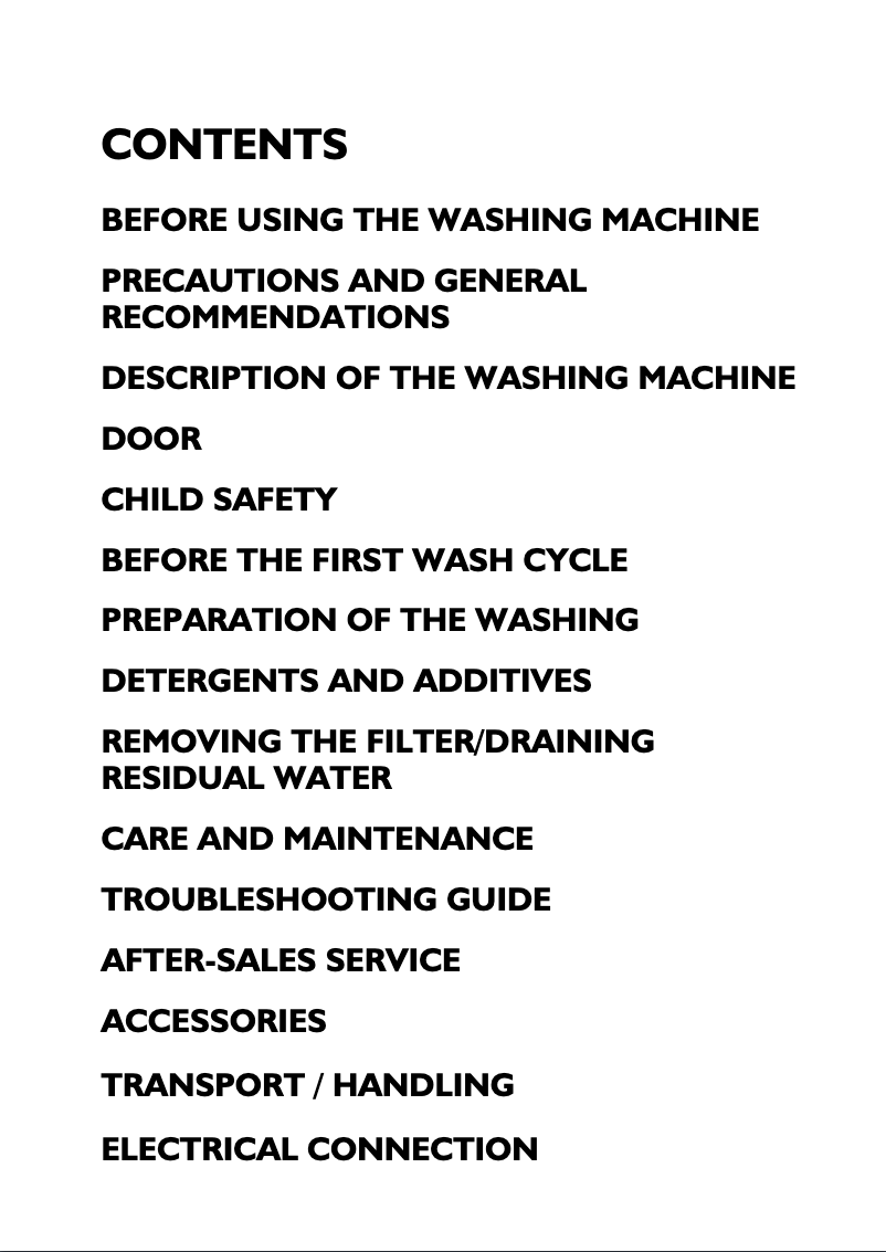 First page image of the manual for WA Pure 12 DI BK