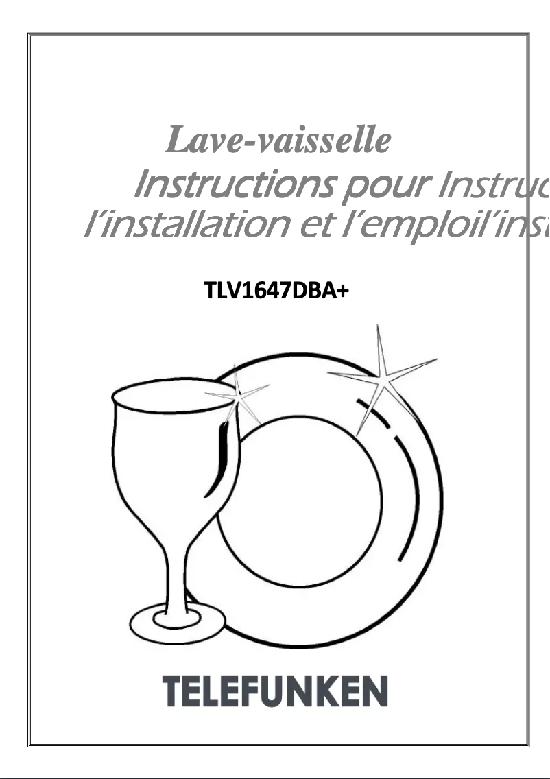 First page image of the manual for TLV1647DBA+