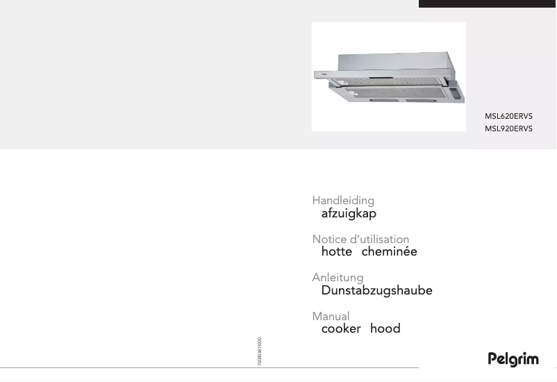 Page 1 of the manual User Manual Pelgrim MSL920