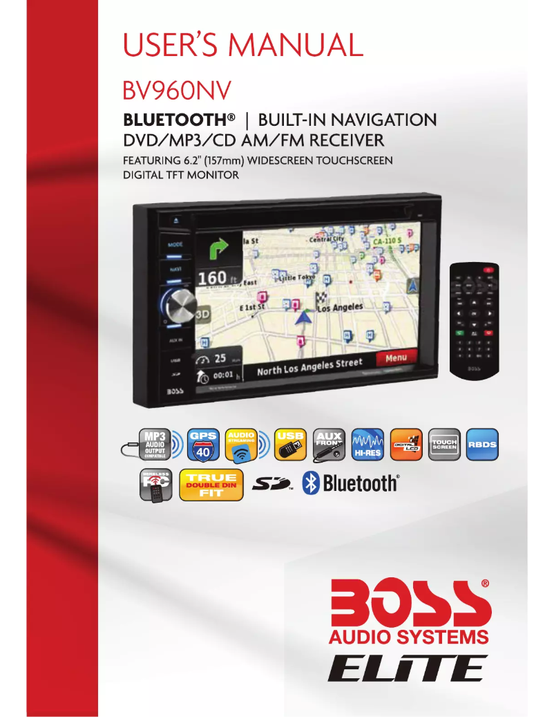 Page 1 de la notice Manuel utilisateur Boss BV960NV