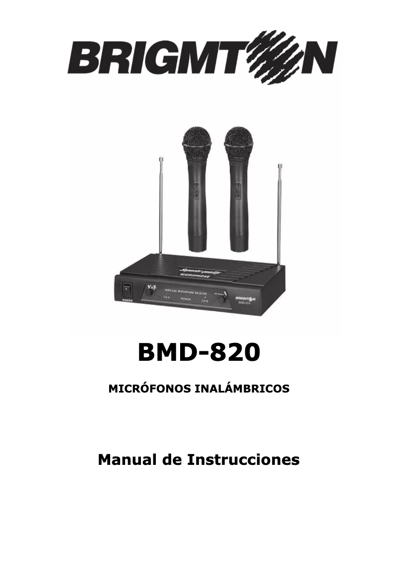 First page image of the manual for BMD-820