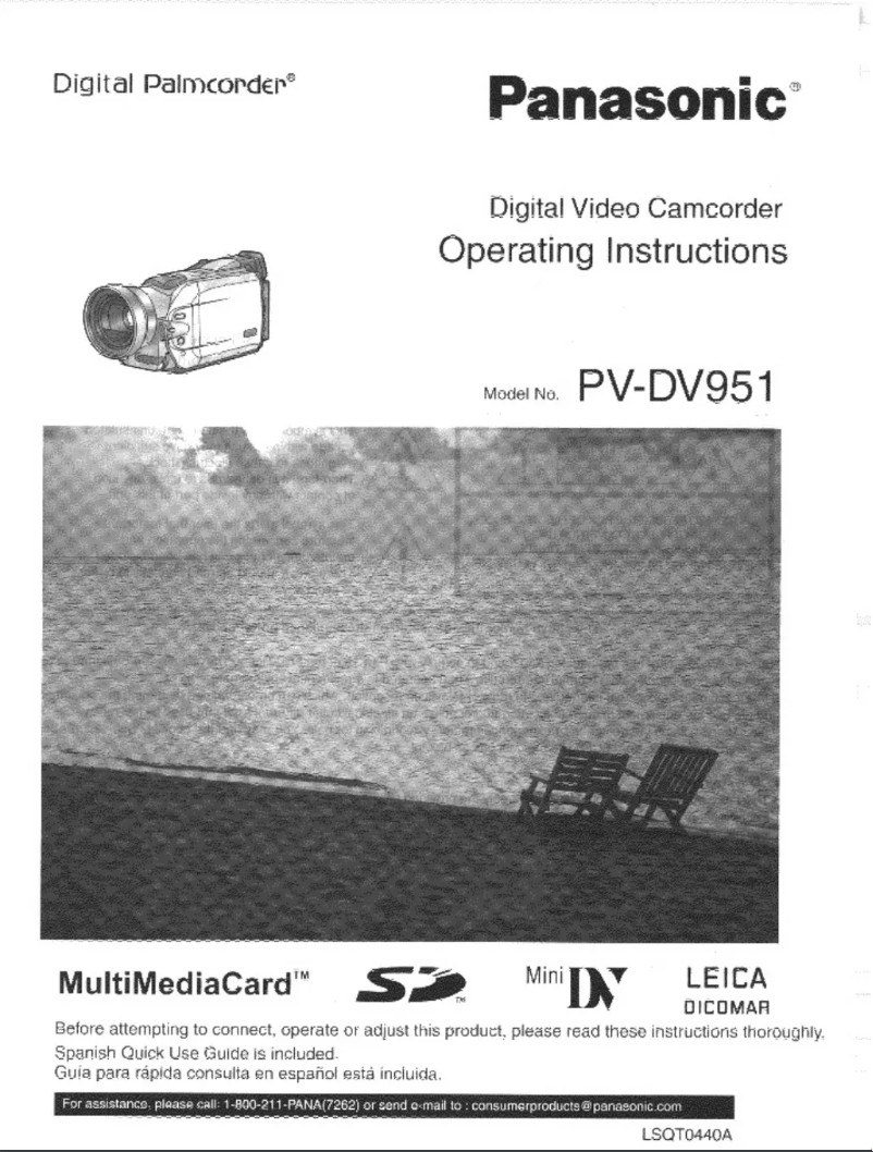 First page image of the manual for PV-DV951