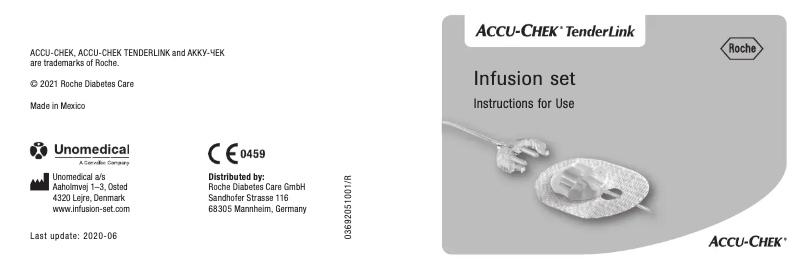 Page 1 of the manual User Manual Accu-Chek TenderLink