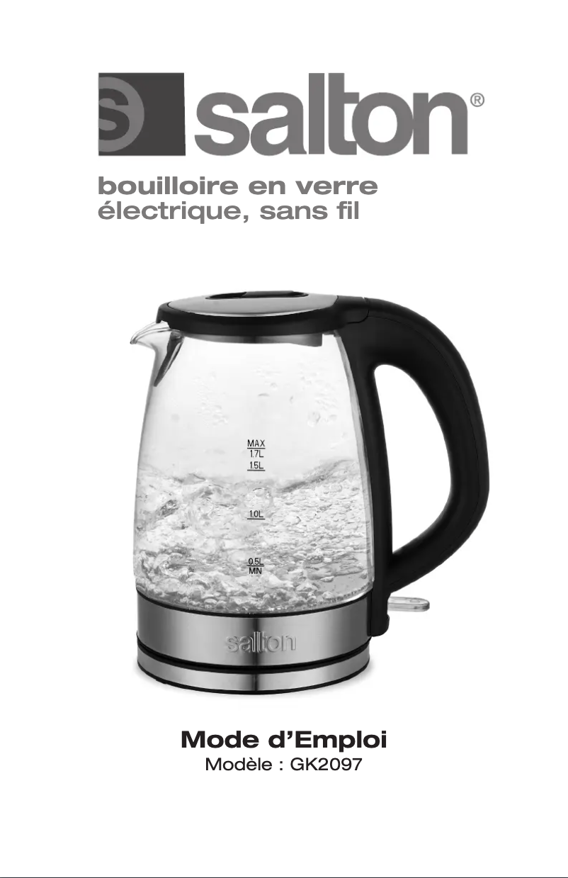 First page image of the manual for GK2097