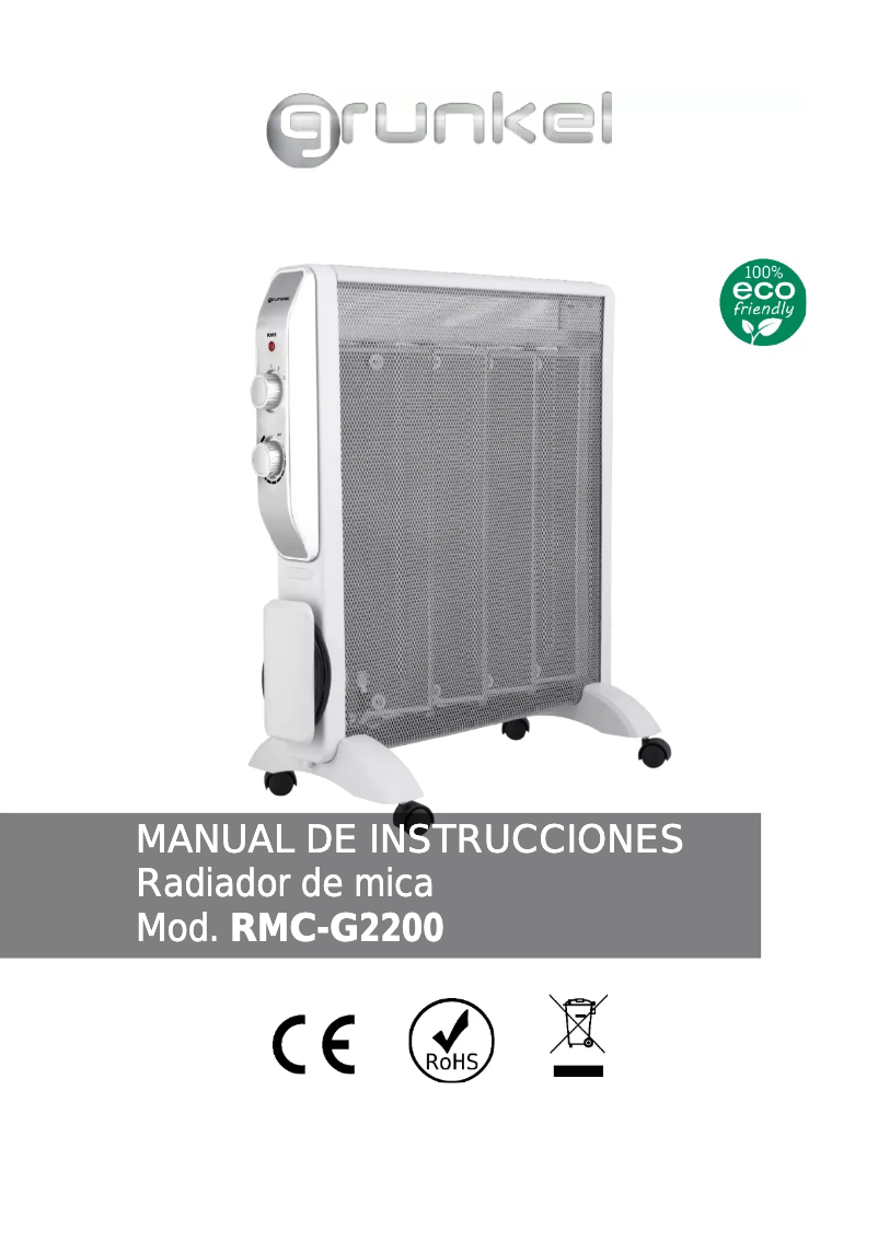 First page image of the manual for RMC-G2200