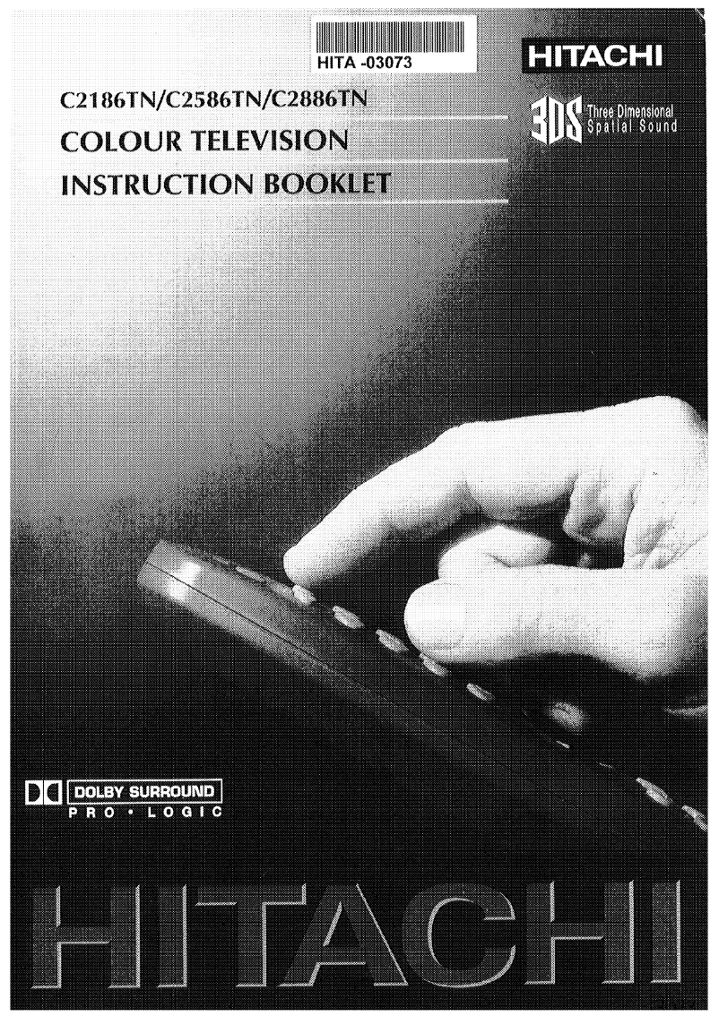 Page 1 of the manual User Manual Hitachi C2886TN