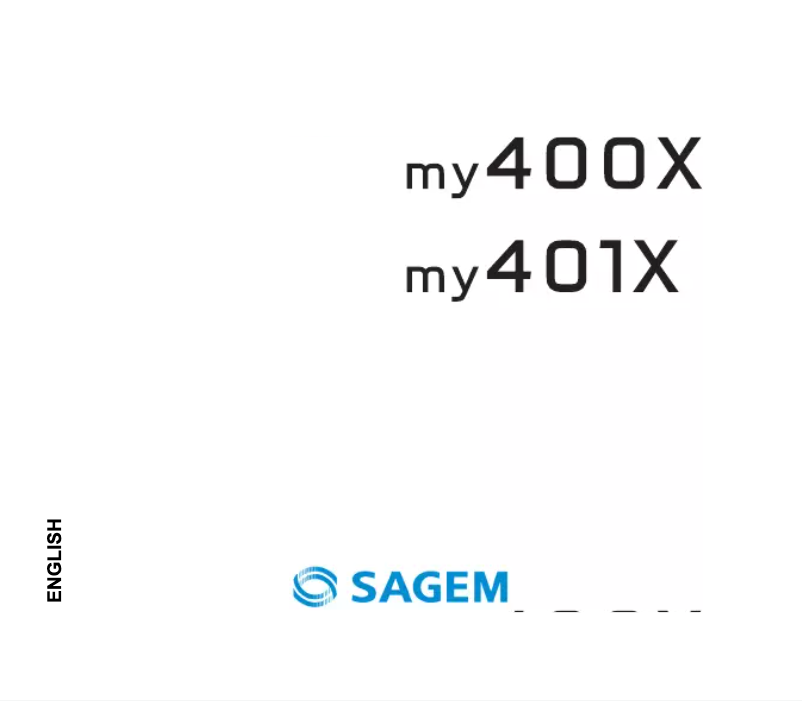 First page image of the manual for MY401X